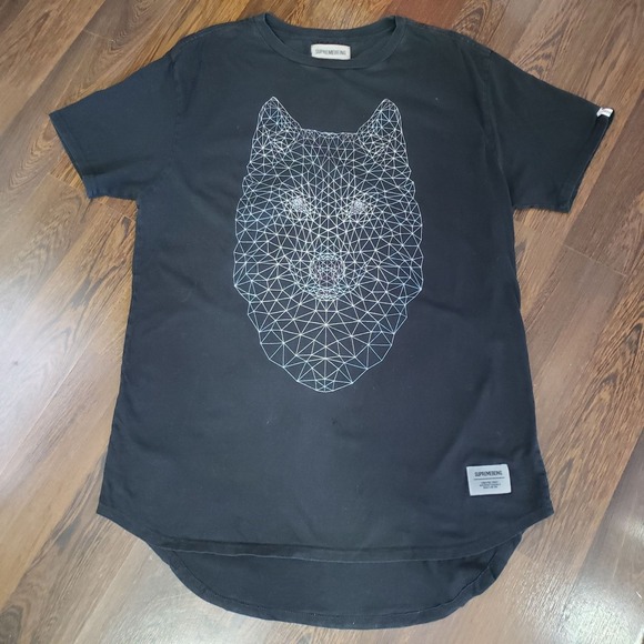 Supreme Being Other - SUPREMEBEING Oxbow Wolf Geometric Graphic T-Shirt 100% Cotton Size M